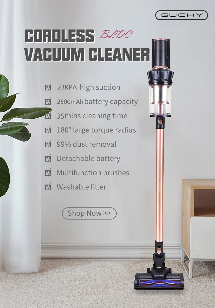 200W 20kpa Household Rechargeable Handy Bagless Stick Cordless Cyclone Vacuum Cleaner